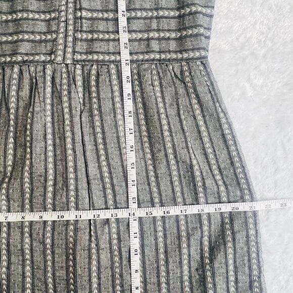 Max Studio Womens Gray Striped Sleeveless A Line Dress Size XS - Picture 8 of 8